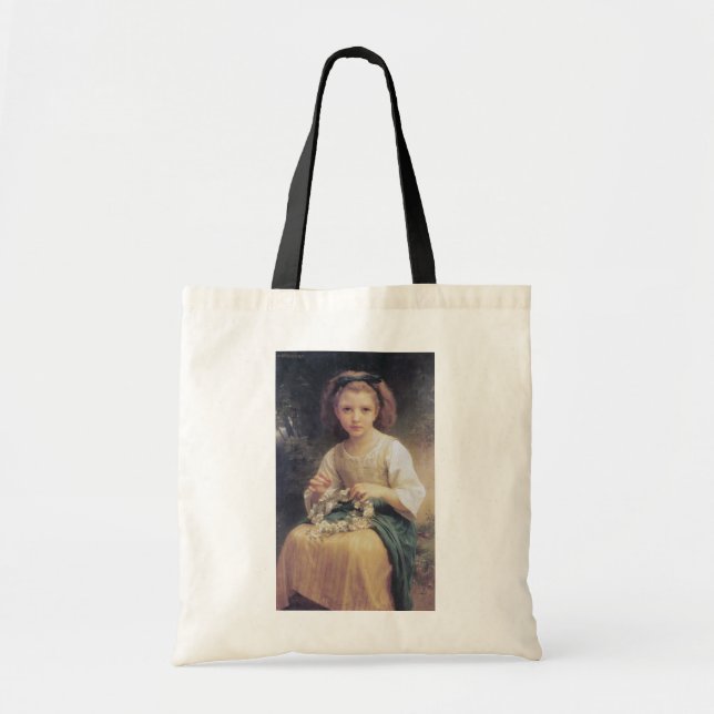 Bolsa Tote Criança Travando uma Coroa, Bouguereau (Frente)