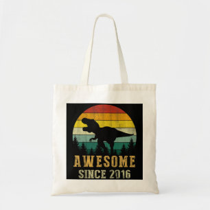 Bolsa Tote Crianças 6 Birthday Dinossaur 6 Anos Incrível