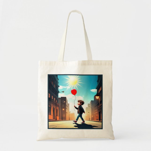 BOLSA TOTE " CRIANÇAS A PASSAR PARA O SOL " (Frente)
