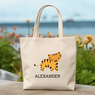 Bolsa Tote Crianças de Tigre Personalizadas