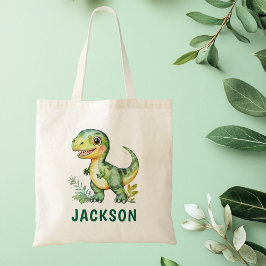 Bolsa Tote Crianças - Dinossauro Personalizado Bonito