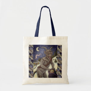 BOLSA TOTE CRIANÇAS KRAMPUS E NAUGHTY, HISTÓRIA ESCURA DE NAT