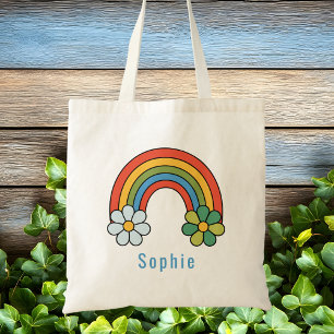 Bolsa Tote Crianças Meninas Fofo Moda Caprichoso Arco-íris