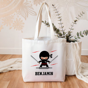 Bolsa Tote Crianças Ninja Guerreiras Fofas