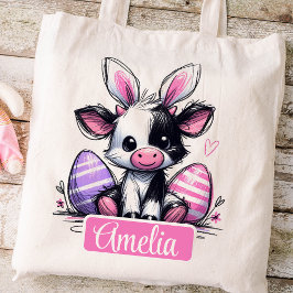 Bolsa Tote Crianças páscoas Nomes Meninas Coelhinhas