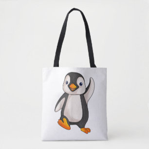 Bolsa Tote Crianças Pinguins Meninas Meninas Mulheres