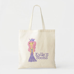 Bolsa Tote Crianças Princesa Púrpura Livro Rosa Toalha