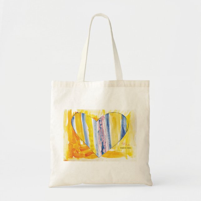 Bolsa Tote CriançasArt para COC - Grande Coração (Frente)