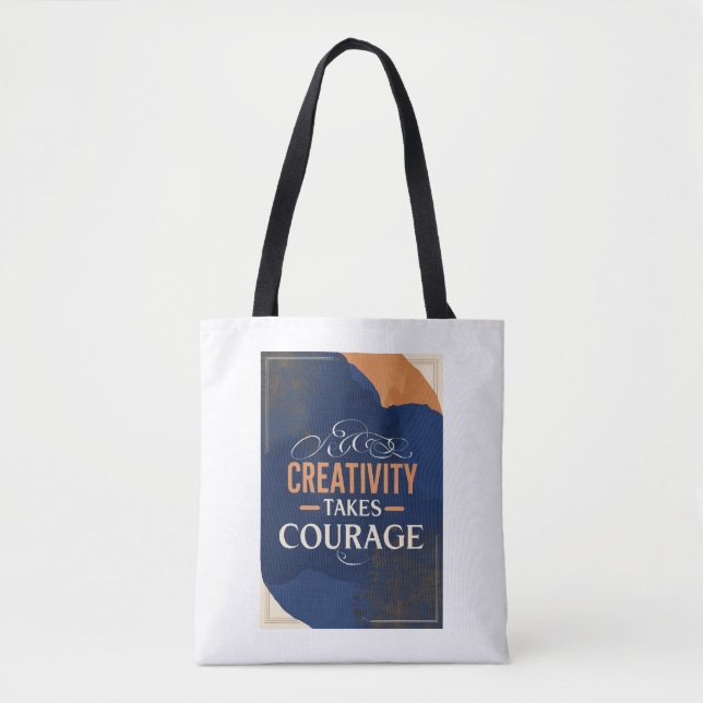 Bolsa Tote Criatividade Exige Coragem (Frente)