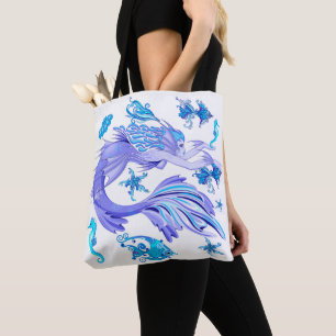 Bolsa Tote Criatura De Fada Roxa Sereia