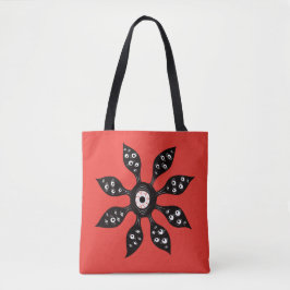 Bolsa Tote Criatura Floral Horrorífica Olho Estranho Bruxólic