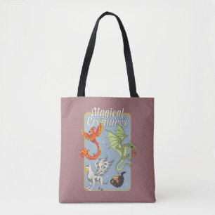 Bolsa Tote Criaturas Mágicas Gráficos Vintage