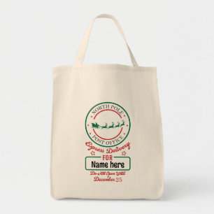 Bolsa Tote Crie o seu próprio saco de entrega do Polo Norte E