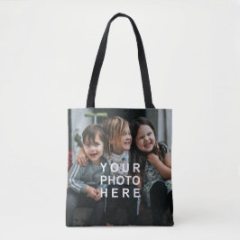 Bolsa Tote Crie seu próprio 2-Foto Personalizado