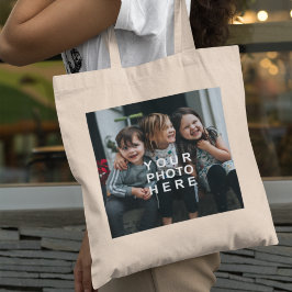 Bolsa Tote Crie Seu Próprio Álbum Simples de 2 Fotos