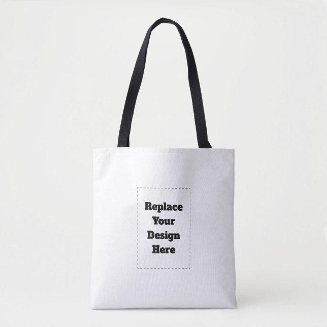 Bolsa Tote Crie seu próprio branco  (Frente)