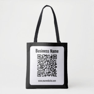Bolsa Tote Crie seu próprio código QR Transparente
