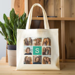 Bolsa Tote Crie seu próprio Monograma Personalizado de Colage<br><div class="desc">Use 8 fotos quadradas para criar um presente exclusivo e pessoal. Ou você pode ficar com o filhote hipster e fazer uma moda. Se precisar ajustar as fotos,  clique na ferramenta personalizar para fazer alterações.</div>