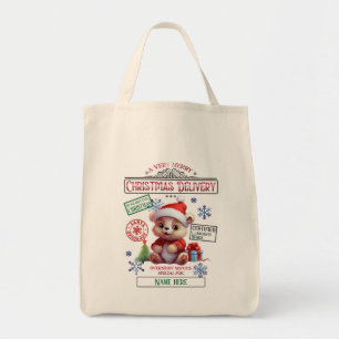 Bolsa Tote Crie Seu Próprio Saco De Presente Do Urso De Natal