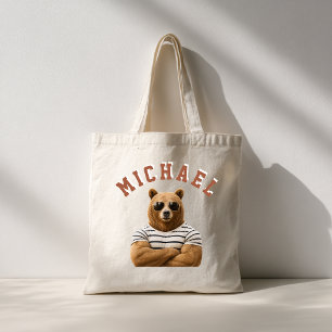 Bolsa Tote Crie Seu Próprio Urso Personalizado com Citação
