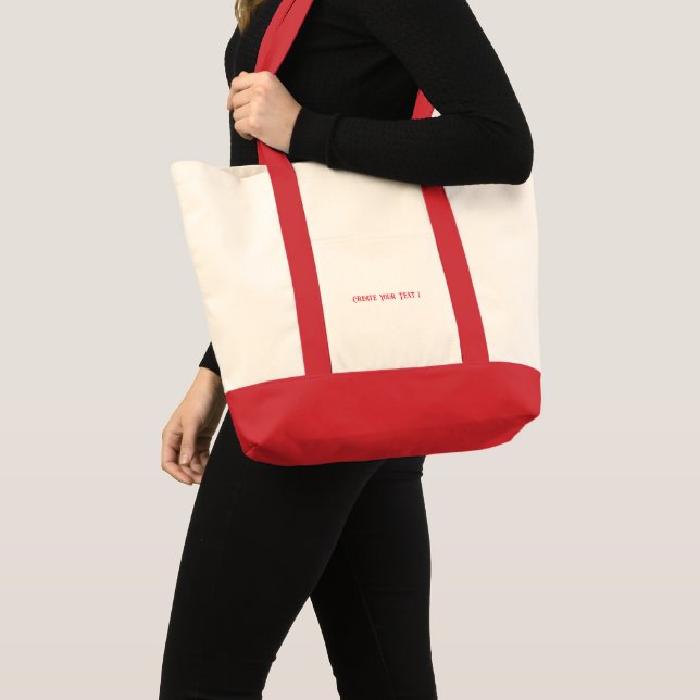 Bolsa Tote Crie seu texto Compro de tendências Impulse-Bolsa (Frente (produto))