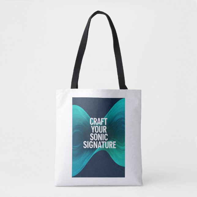 Bolsa Tote Crie Sua Assinatura Sonora opção 3 (Frente)