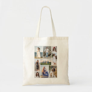 Bolsa Tote Crie Sua Própria Colagem de 9 Fotos