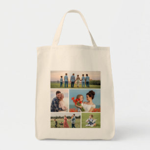 Bolsa Tote Crie sua própria colagem de fotos