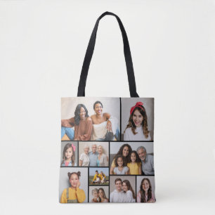 Bolsa Tote Crie sua própria colagem de fotos