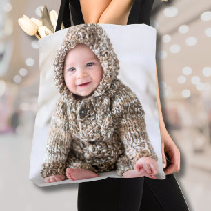 Bolsa Tote Crie sua própria foto de bebê