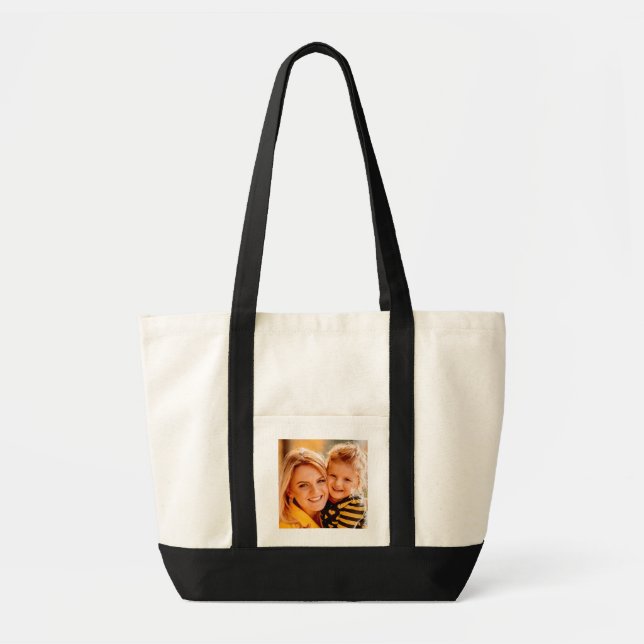 Bolsa Tote Crie sua própria foto personalizada personalizada (Frente)