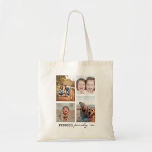 Bolsa Tote Crie Sua Própria Reunião de Família de 4 Fotos de