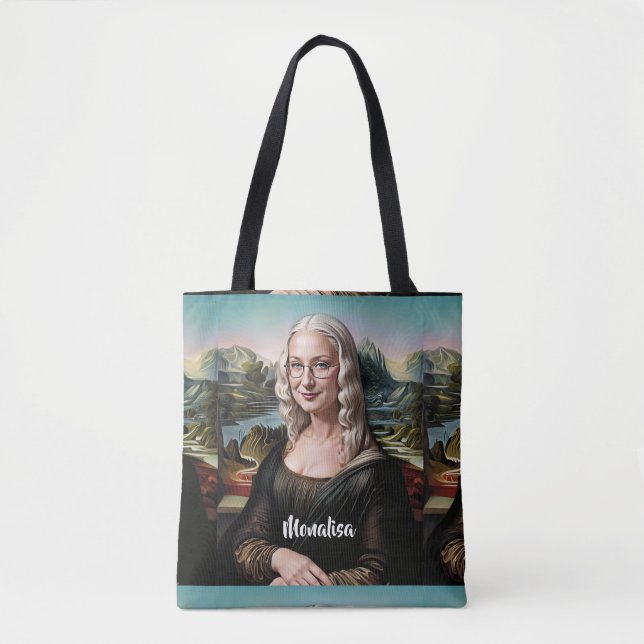 Bolsa Tote Crie um rosto engraçado personalizado (Frente)