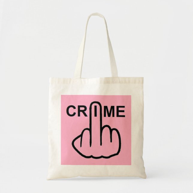 Bolsa Tote Crime De Bag É Crime (Frente)