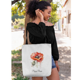Bolsa Tote Crimson Bloom, custom
