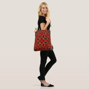 Bolsa Tote Crimson Geométrico Caleidoscópio