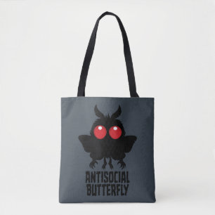 Bolsa Tote Criptídeo Borboleta Antissocial Mothman