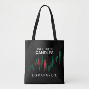 Bolsa Tote Cripto Candlesticks Personalizados