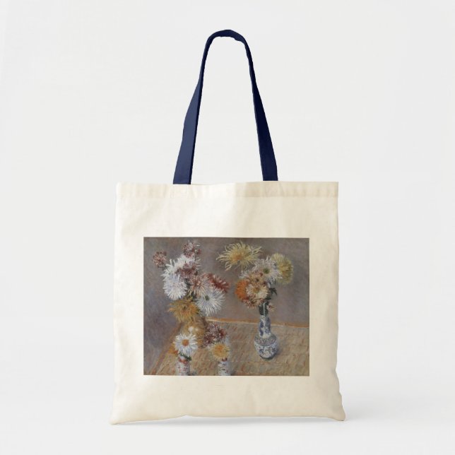Bolsa Tote Crisântemos por Gustave Caillebotte (Frente)