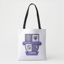 Bolsa Tote Crista de Aniversário de Câncer™ para 22-30 de Jun