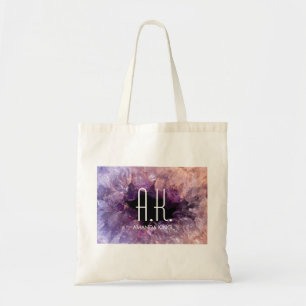 Bolsa Tote Cristal de Geodo Roxo