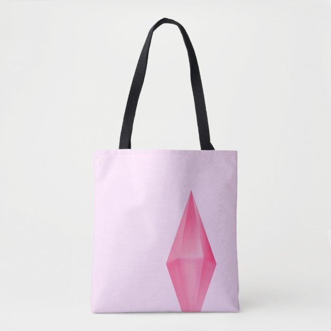 Bolsa Tote Cristal rosa (Frente)