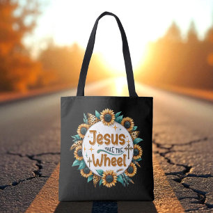 Bolsa Tote Cristão Religioso Jesus Assume o Volante