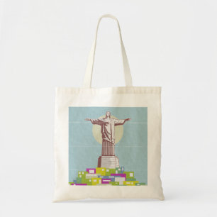 Bolsa Tote Cristo da Favela do Poster de viagens Redentor