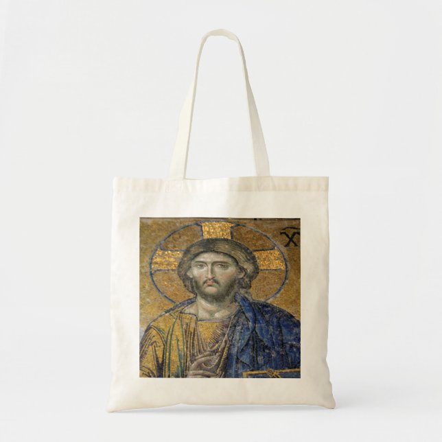 Bolsa Tote Cristo Pantocrator Islâmico Icônico Religioso Roma (Frente)