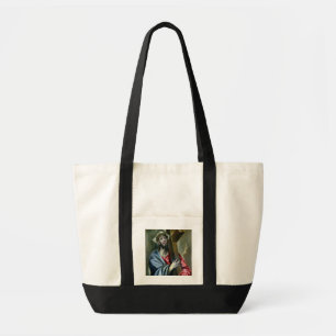 Bolsa Tote Cristo que Clasping a cruz, 1600-10 (óleo em
