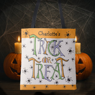 Bolsa Tote Críticos assustadores - Trick do Halloween ou trat