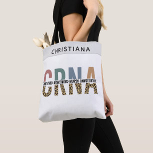 Bolsa Tote CRNA Enfermeira Anestesista Registrada Certificada