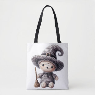 Bolsa Tote Crochet Bruxa Fofa