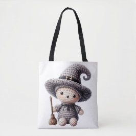 Bolsa Tote Crochet Cute Witch